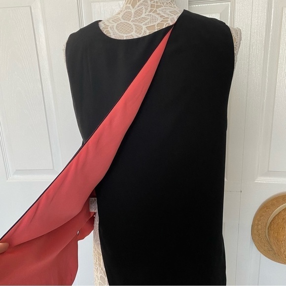 philosophy sleeveless black raspberry red reversed slit back top size Medium - Picture 7 of 12